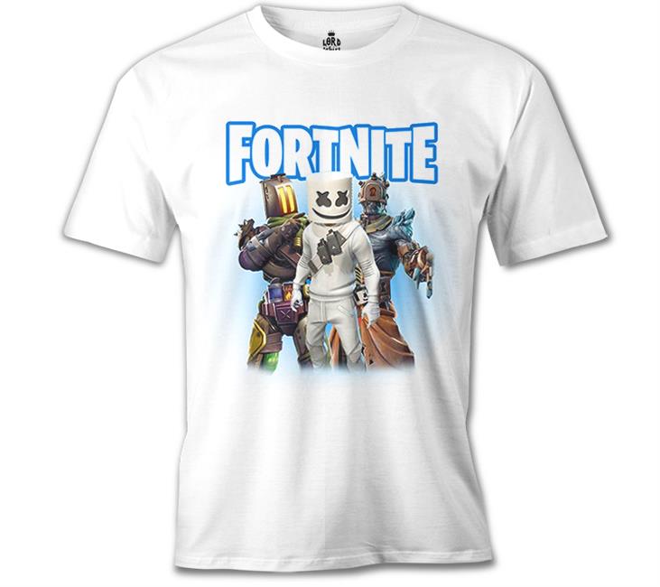 Fortnite - Marshmello White Men's Tshirt