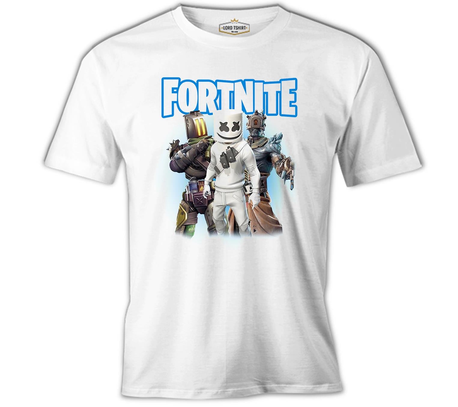 Fortnite - Marshmello Beyaz Erkek Tshirt