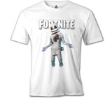 Fortnite - Marshmello II Beyaz Erkek Tshirt (FIRSAT ÜRÜNÜ)