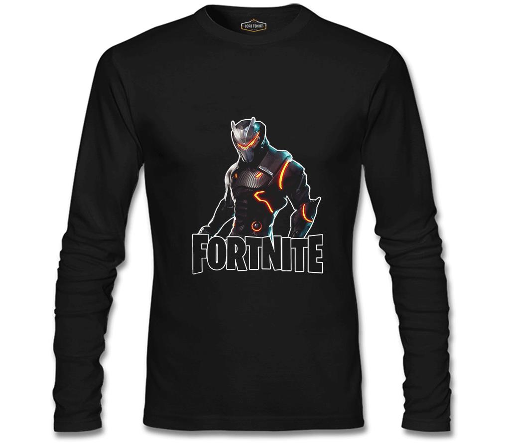 Fortnite - Omega Siyah Erkek Sweatshirt
