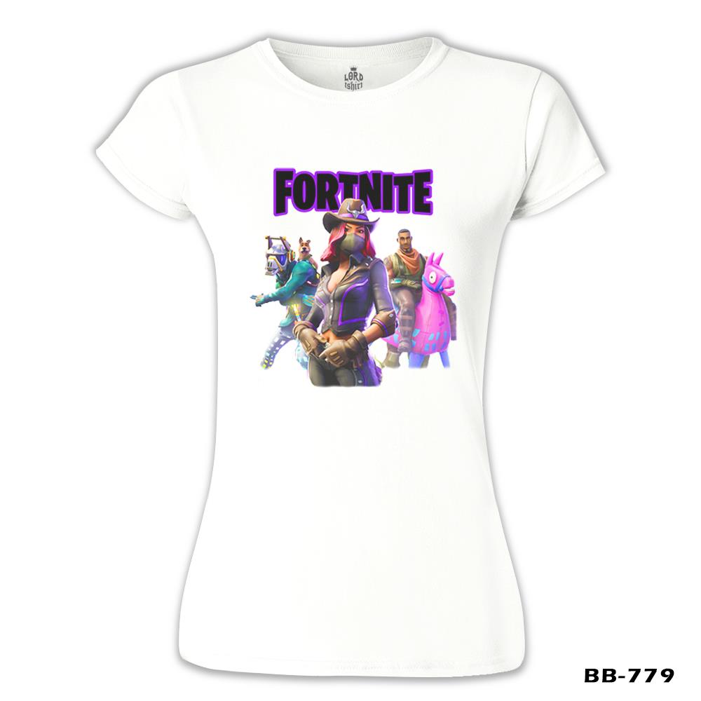 Fortnite - Pets Beyaz Kadın Tshirt