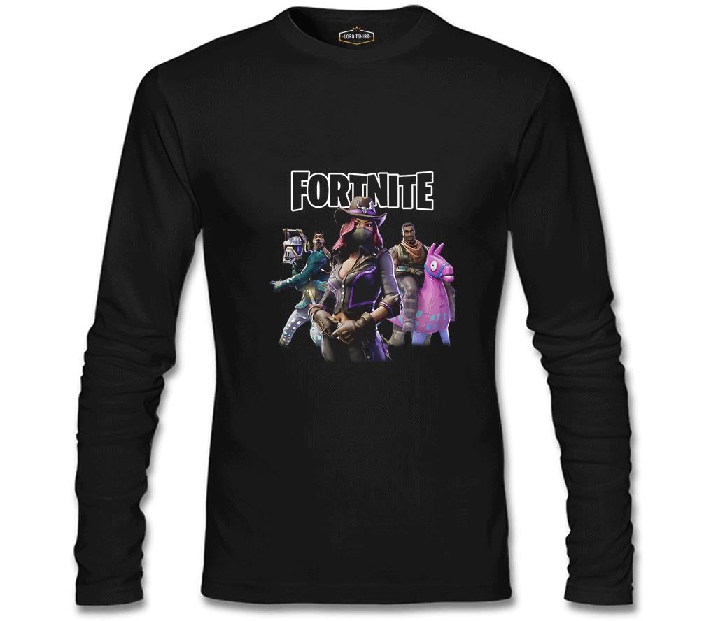 Fortnite - Pets Siyah Erkek Sweatshirt