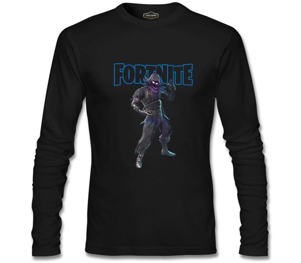 Fortnite - Raven Siyah Erkek Sweatshirt
