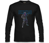 Fortnite - Raven Siyah Erkek Sweatshirt