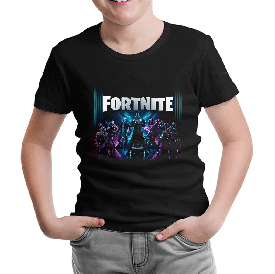 Fortnite - Season X Siyah Çocuk Tshirt