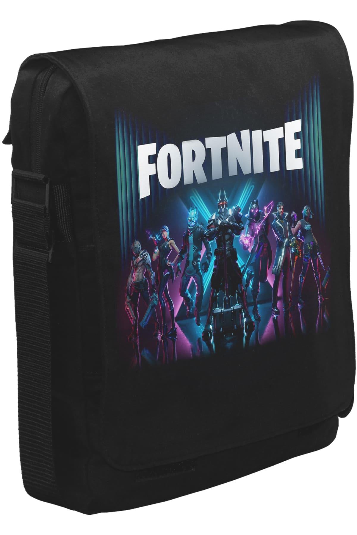Fortnite - Season X Unisex Siyah Postacı Çanta