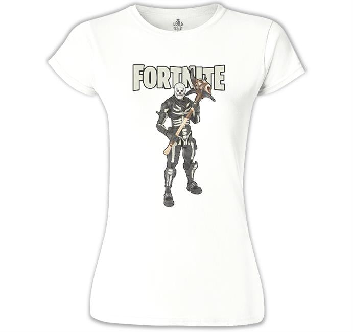 Fortnite - Skull II Beyaz Kadın Tshirt