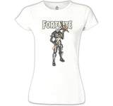 Fortnite - Skull II Beyaz Kadın Tshirt