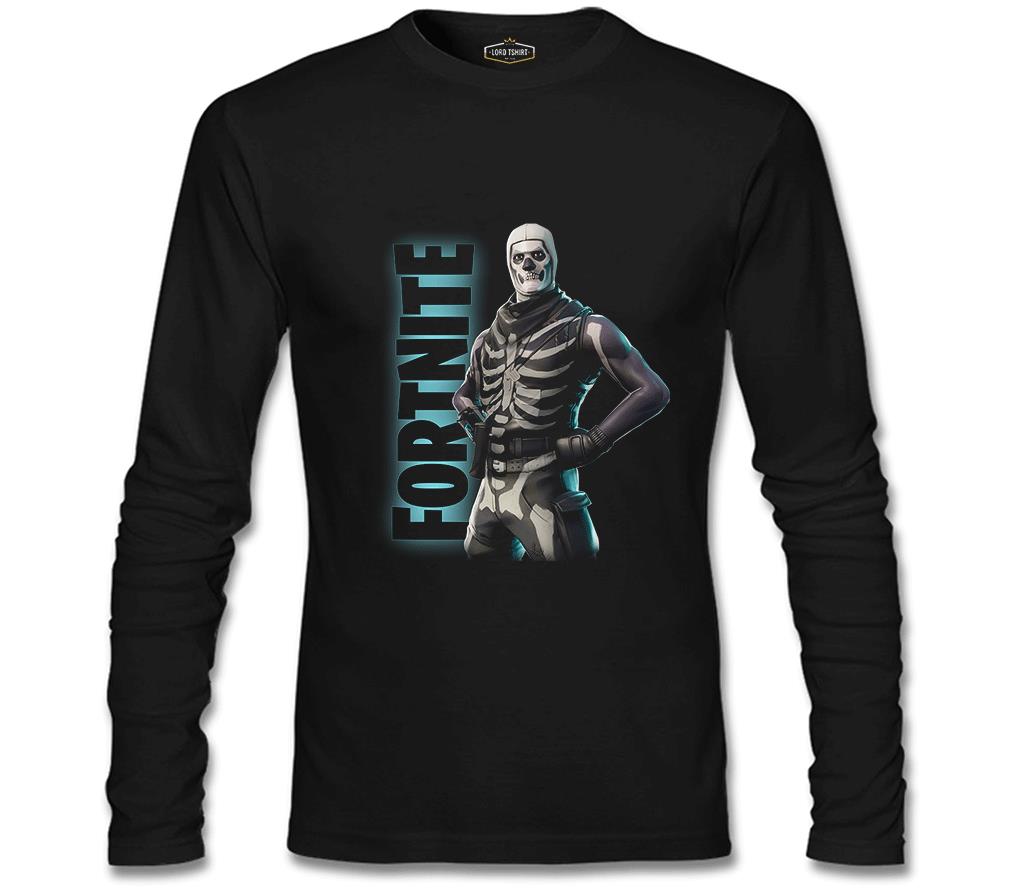 Fortnite - Skull Trooper Siyah Erkek Sweatshirt