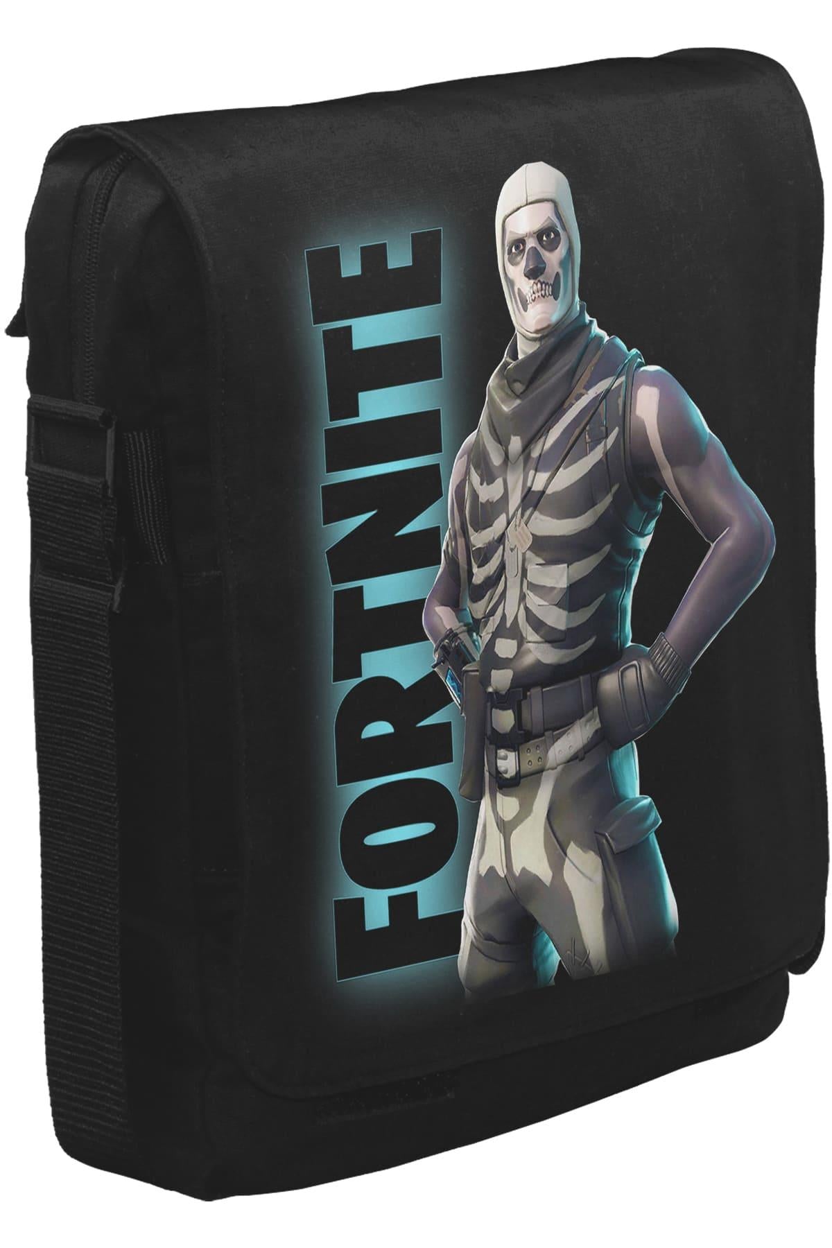 Fortnite - Skull Trooper Unisex Siyah Postacı Çanta