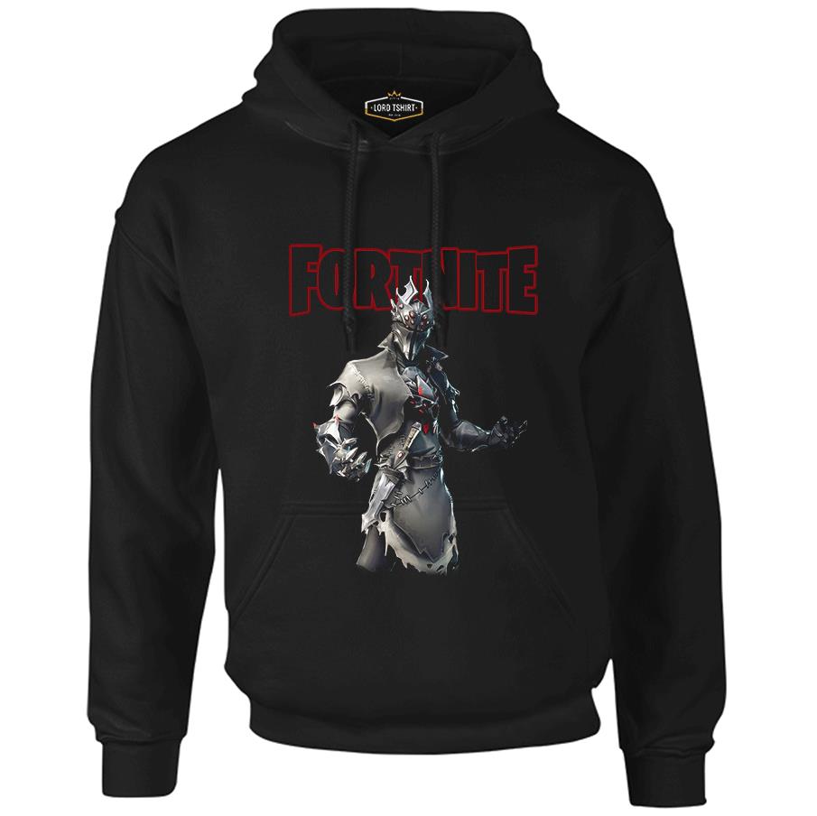 Fortnite - Spider Siyah Erkek Fermuarsız Kapşonlu