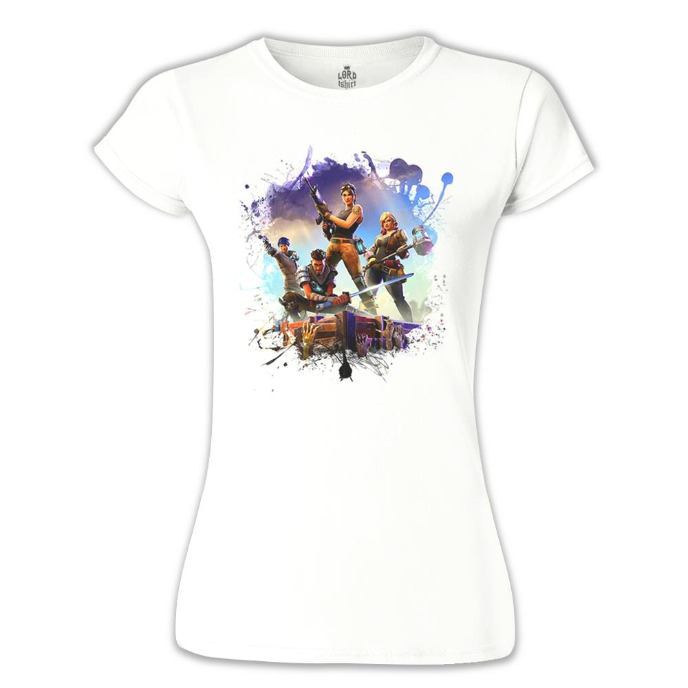 Fortnite - Station Beyaz Kadın Tshirt