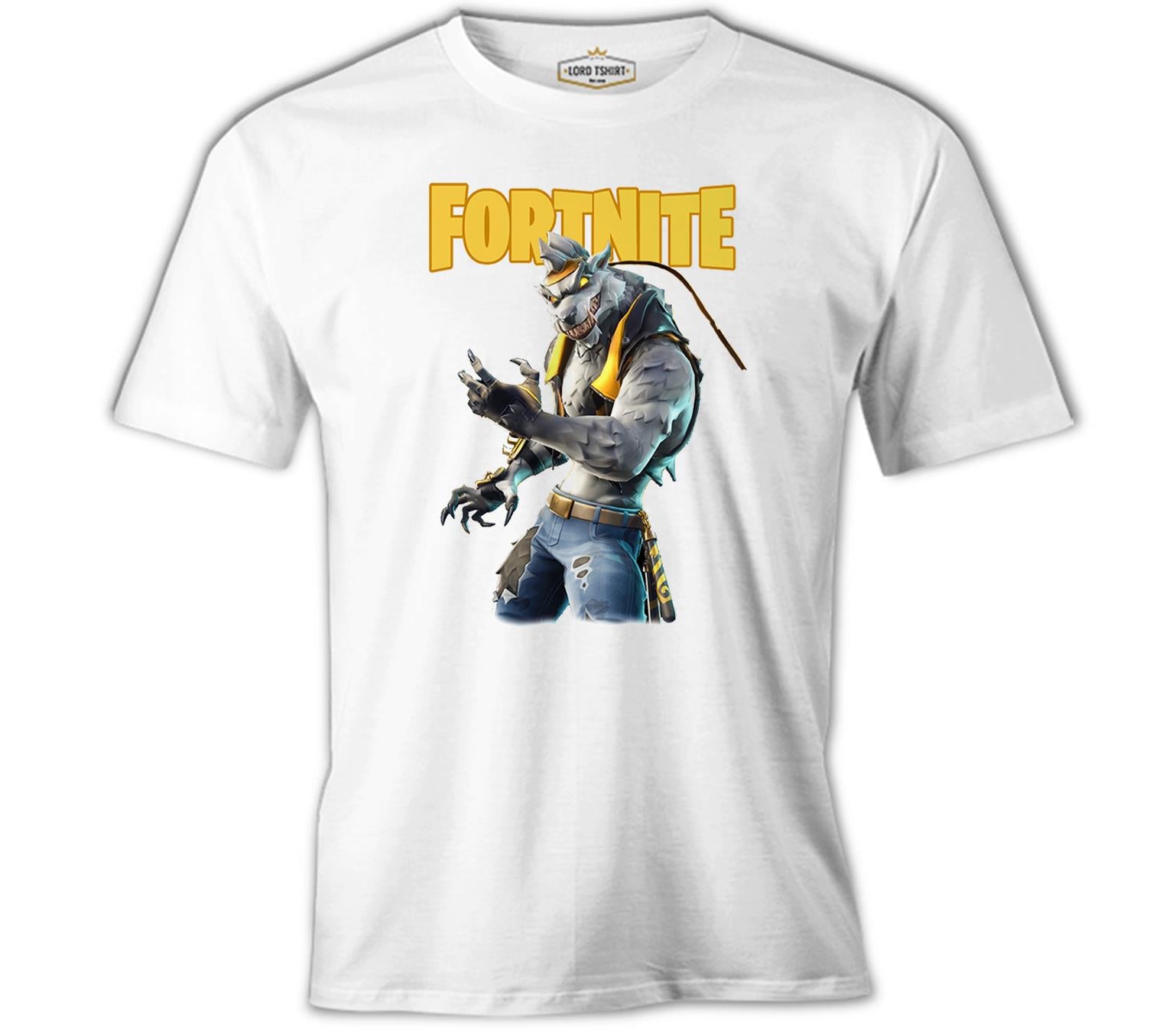 Fortnite - Wolf White Men's Tshirt 
