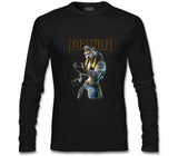 Fortnite - Wolf Siyah Erkek Sweatshirt