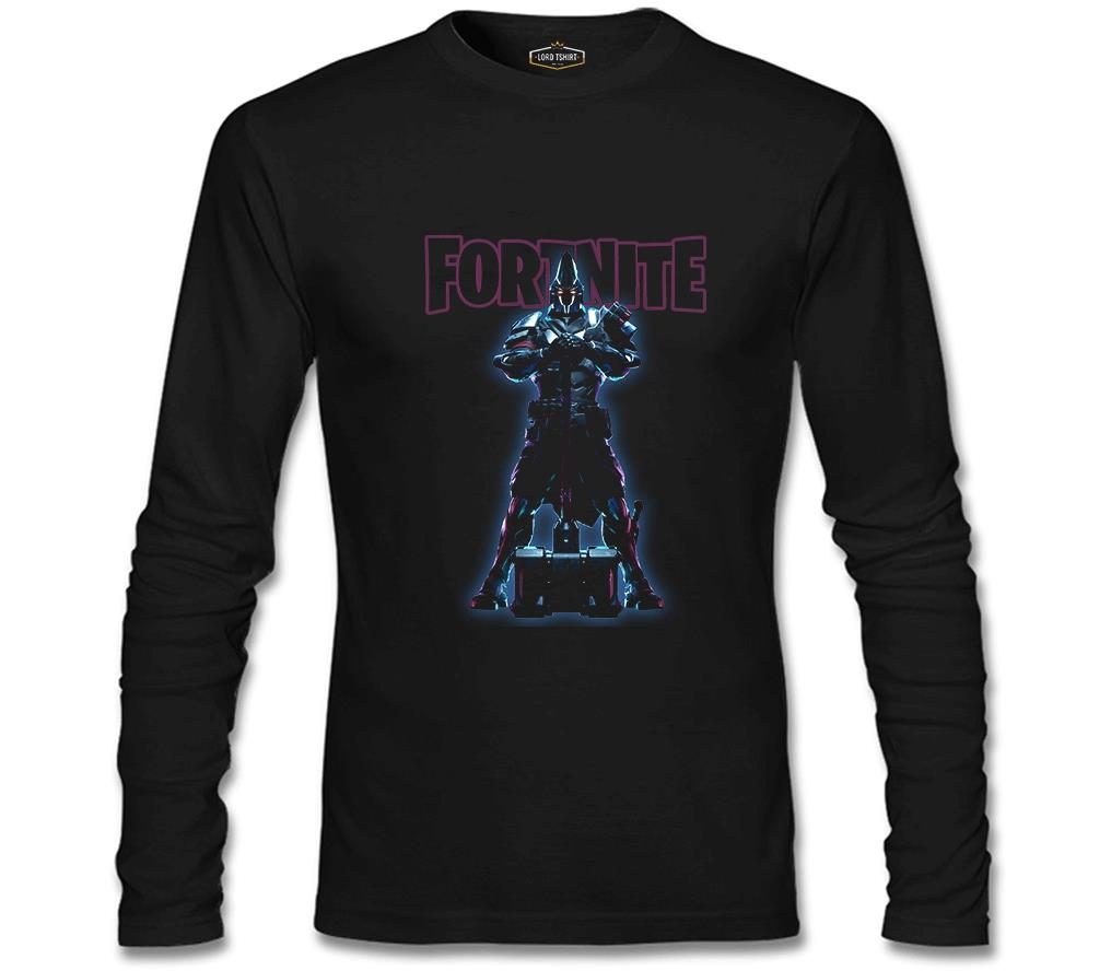 Fortnite - X Knight Siyah Erkek Sweatshirt