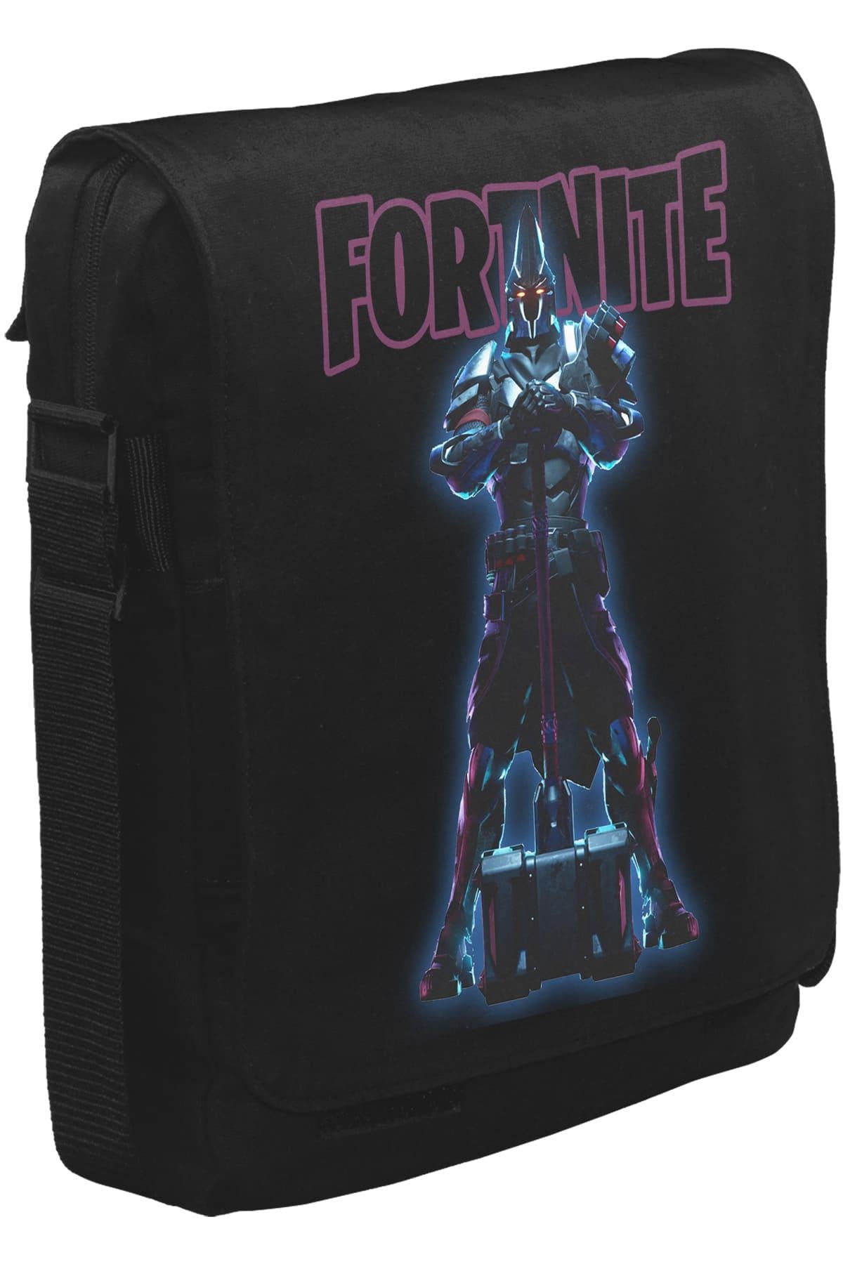 Fortnite - X Knight Unisex Siyah Postacı Çanta