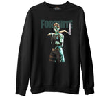 Fortnite Zombie Black Men's Thick Sweatshirt