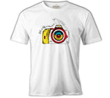 Photo- Camera Bird White Men's Tshirt