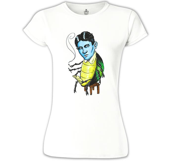 Franz Kafka Beyaz Kadın Tshirt