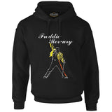 Freddie Mercury - King of Queen Siyah Erkek Fermuarsız Kapşonlu