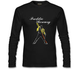 Freddie Mercury - King of Queen Siyah Erkek Sweatshirt