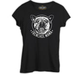 French Bulldog Mama Realistic Siyah Kadın Tshirt