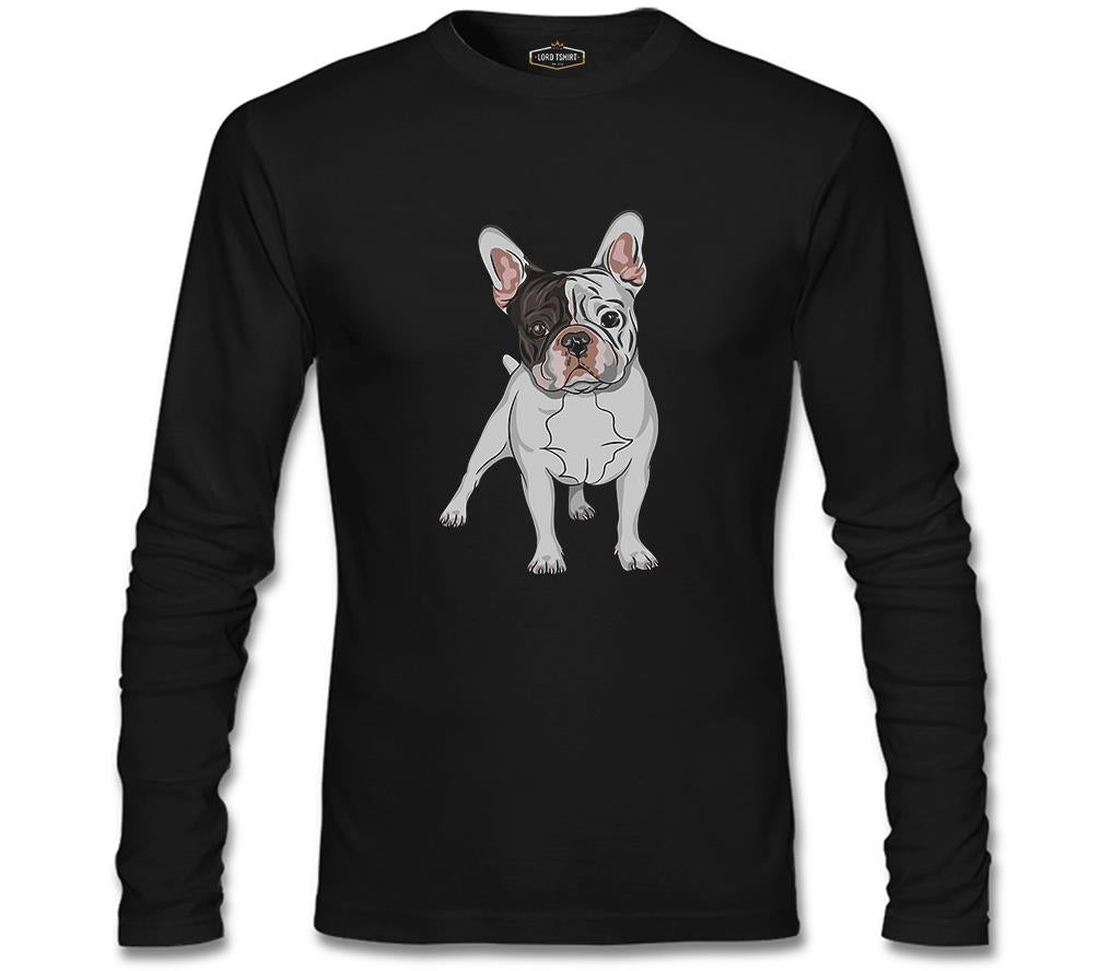 French Bulldog Siyah Erkek Sweatshirt
