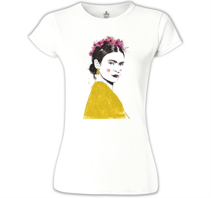 Frida - Shade Beyaz Kadın Tshirt