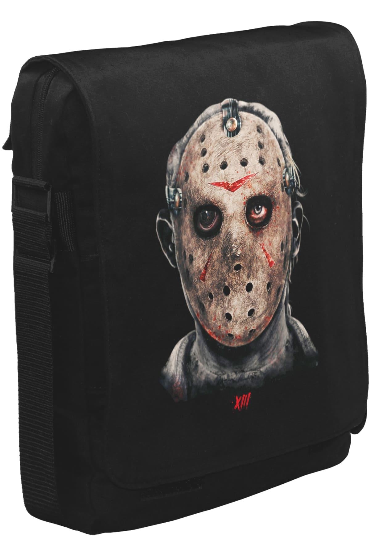 Friday the 13 - Jason Voorhees Unisex Siyah Postacı Çanta