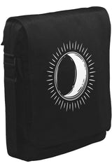 Full Sun Half Moon Unisex Siyah Postacı Çanta