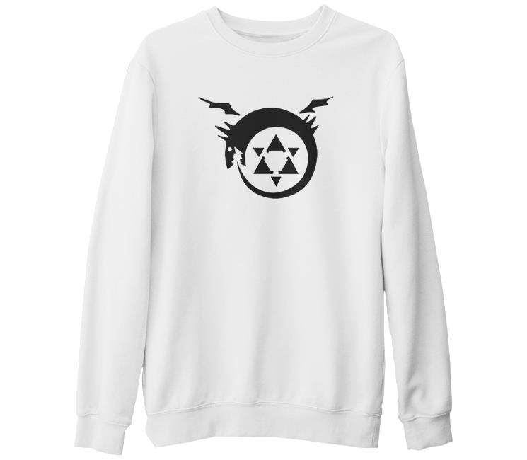 Fullmetal Alchemist White Thick Sweatshirt