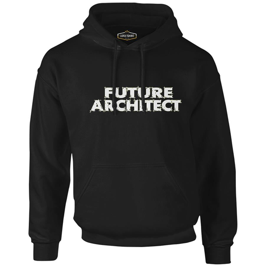 Future Architect Siyah Erkek Fermuarsız Kapşonlu