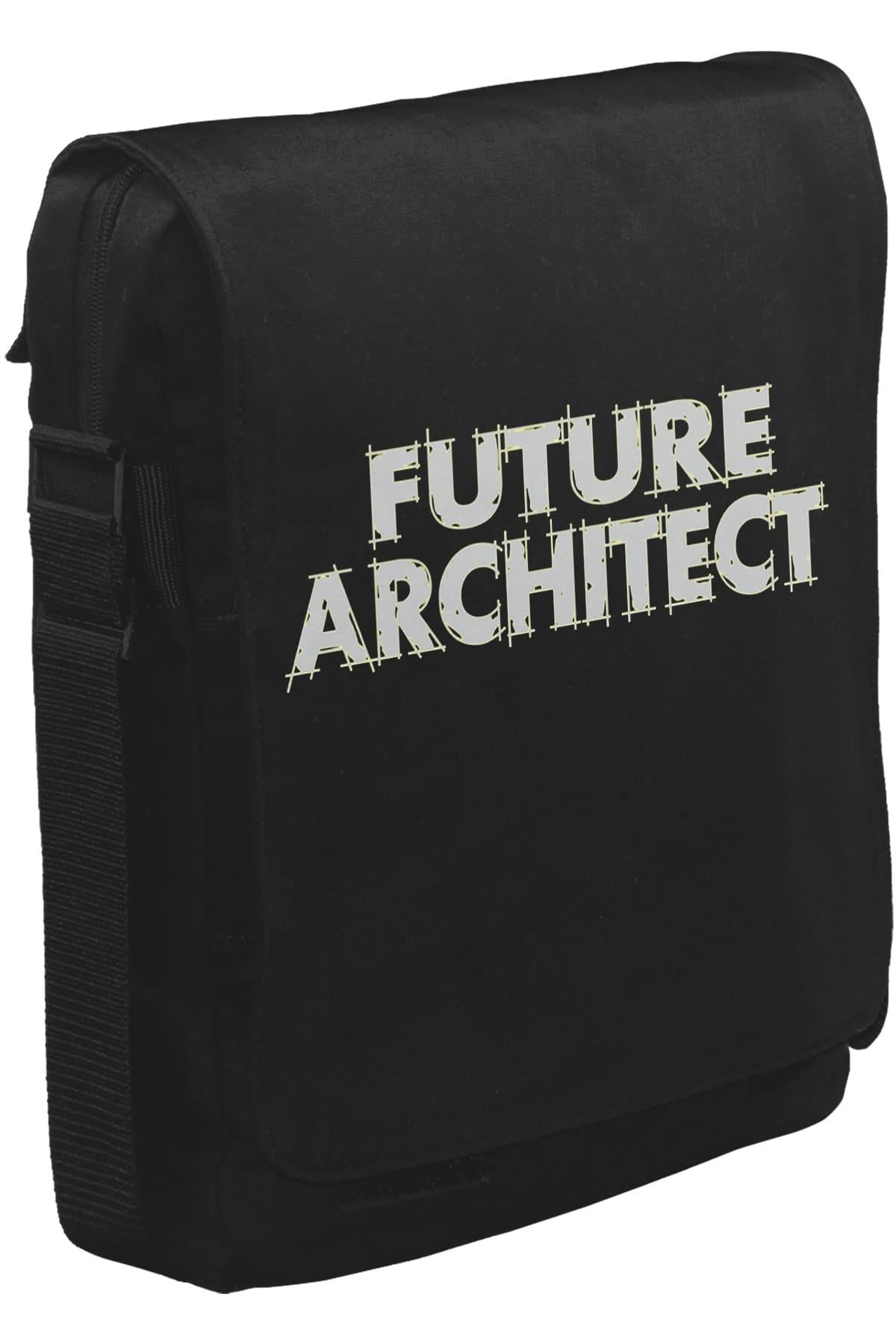 Future Architect Unisex Siyah Postacı Çanta