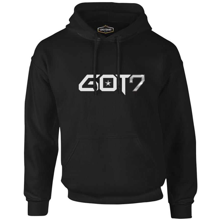 GOT7 - Logo Black Men's Zipperless Hoodie