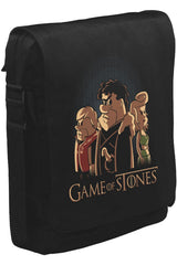 Game of Stones Unisex Siyah Postacı Çanta