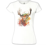 Deer Forest White Women's Tshirt