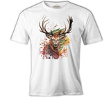 Deer Forest White Men's Tshirt 