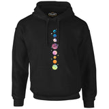 Planets Stars Black Men's Zipperless Hoodie