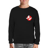 Ghost Busters Logo Siyah Çocuk Sweatshirt