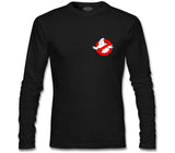 Ghost Busters Logo Siyah Erkek Sweatshirt