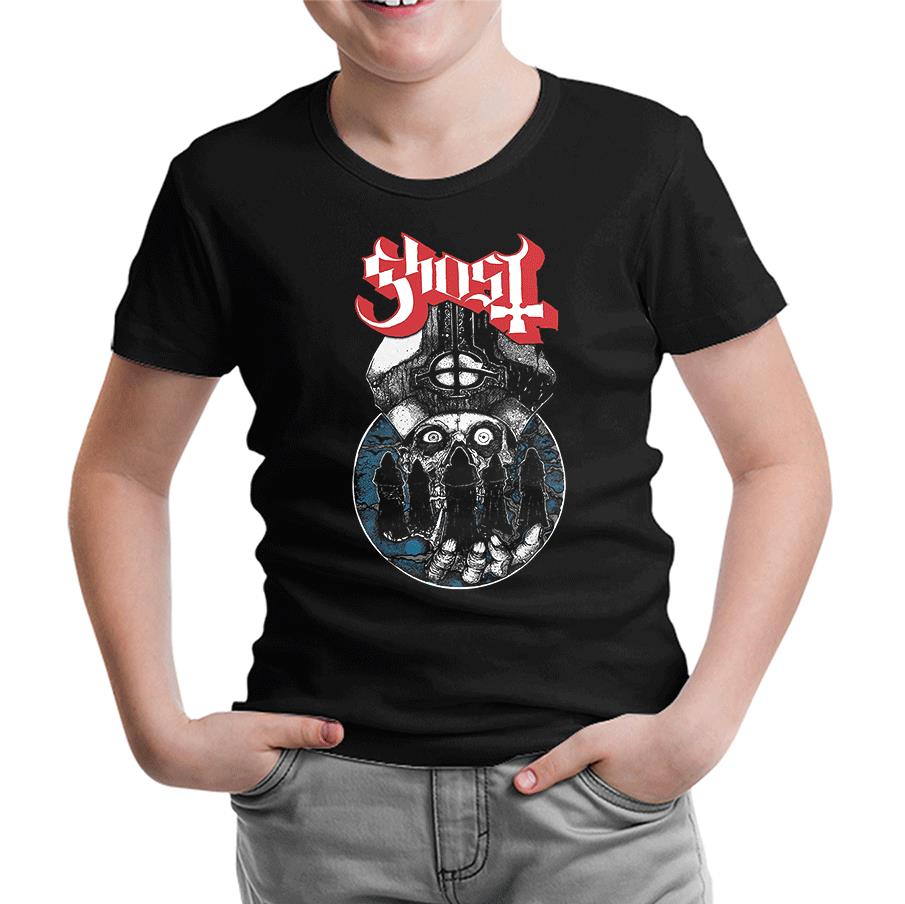 Ghost Black Kids Tshirt