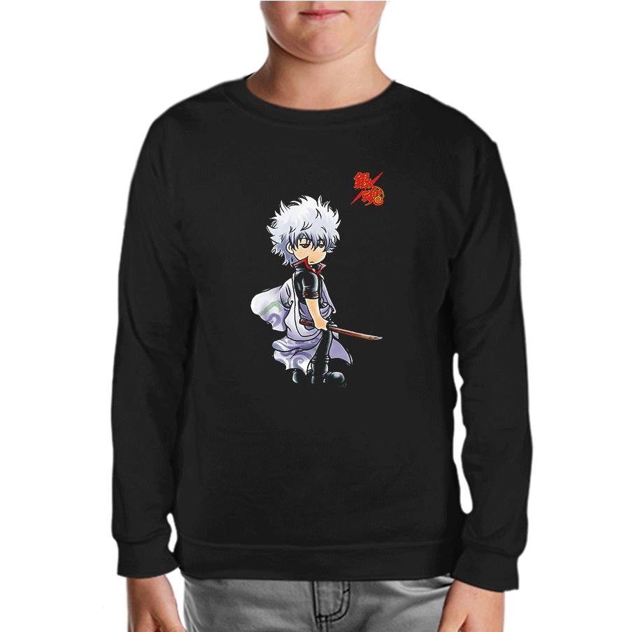Gintama Gintoki Black Kids Sweatshirt