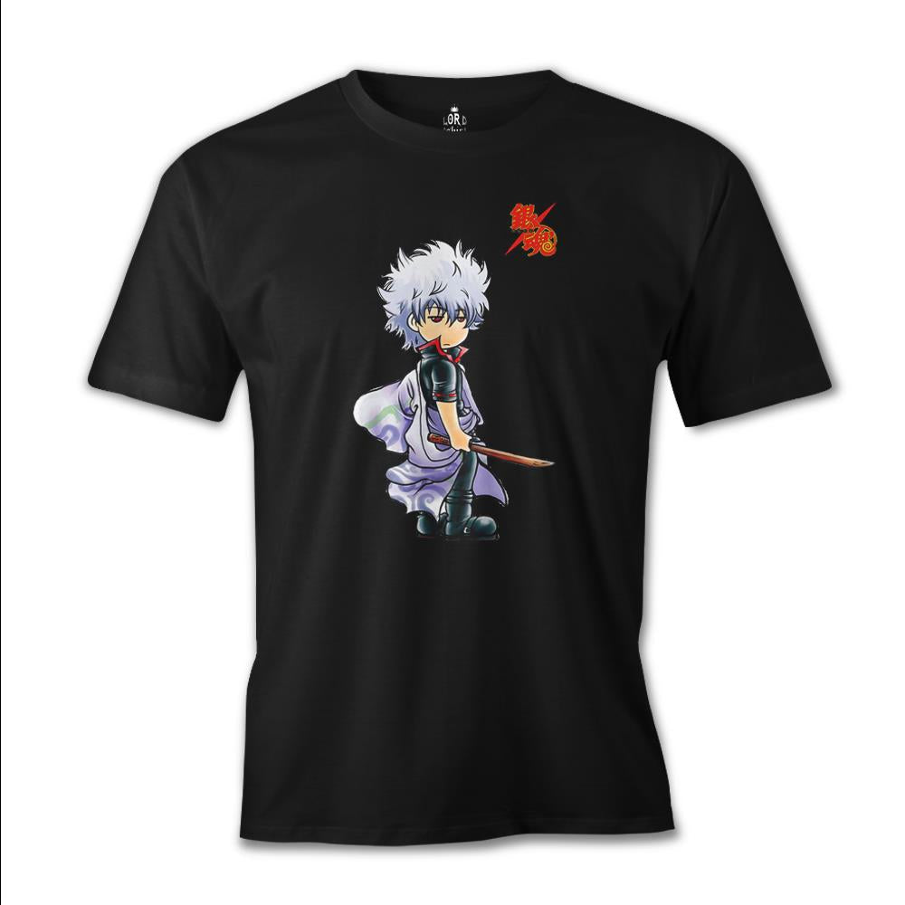 Gintama Gintoki Siyah Erkek Tshirt