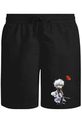 Gintama Gintoki Unisex Siyah Şort