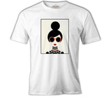Girl by Circles White Men's Tshirt