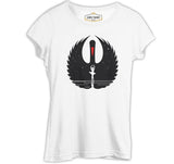 Girl inside the Swan or Vice Versa Beyaz Kadın Tshirt