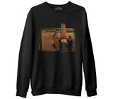 Gitar - Fender 2  Siyah Erkek Kalın Sweatshirt