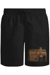 Guitar - Fender II Unisex Black Shorts