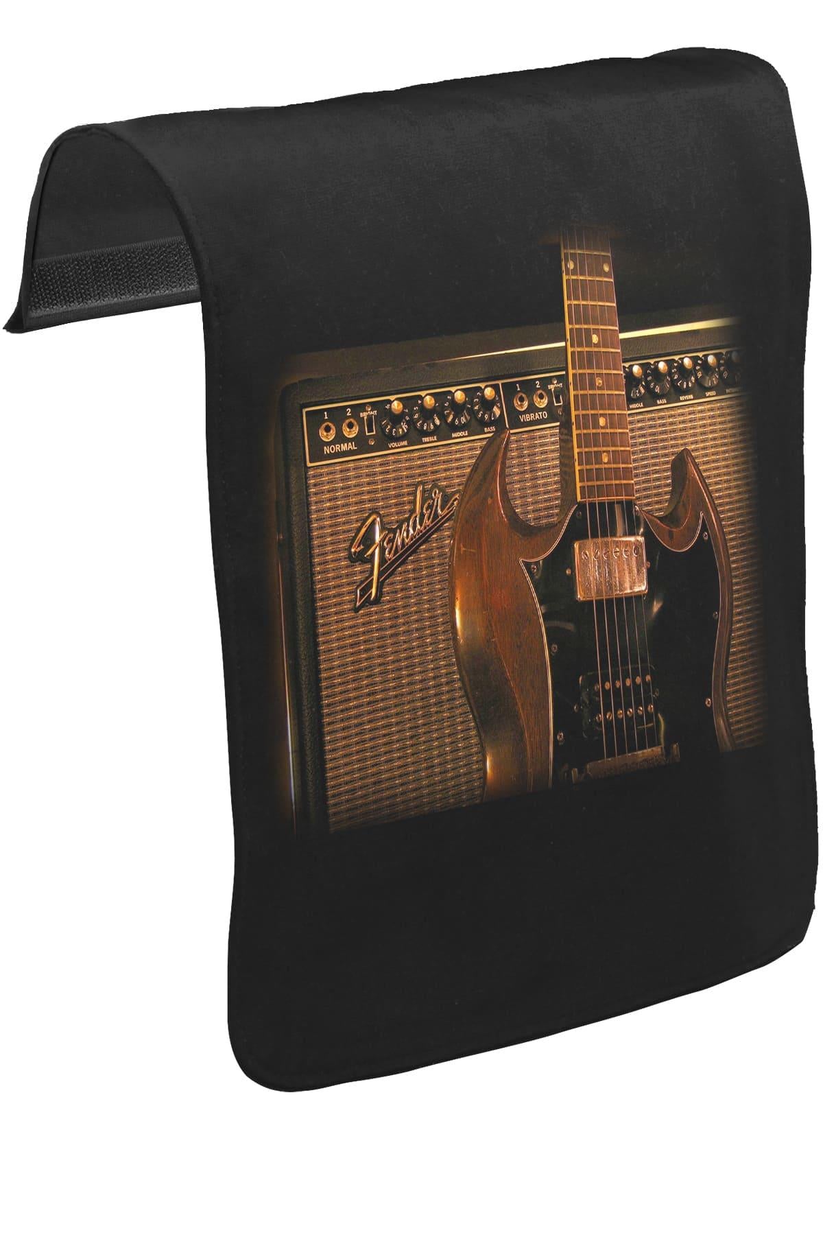 Guitar - Fender II Unisex Black Snap-On Messenger Bag Cover CK-983 