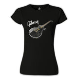 Gitar - Gibson 1 Siyah Kadın Tshirt